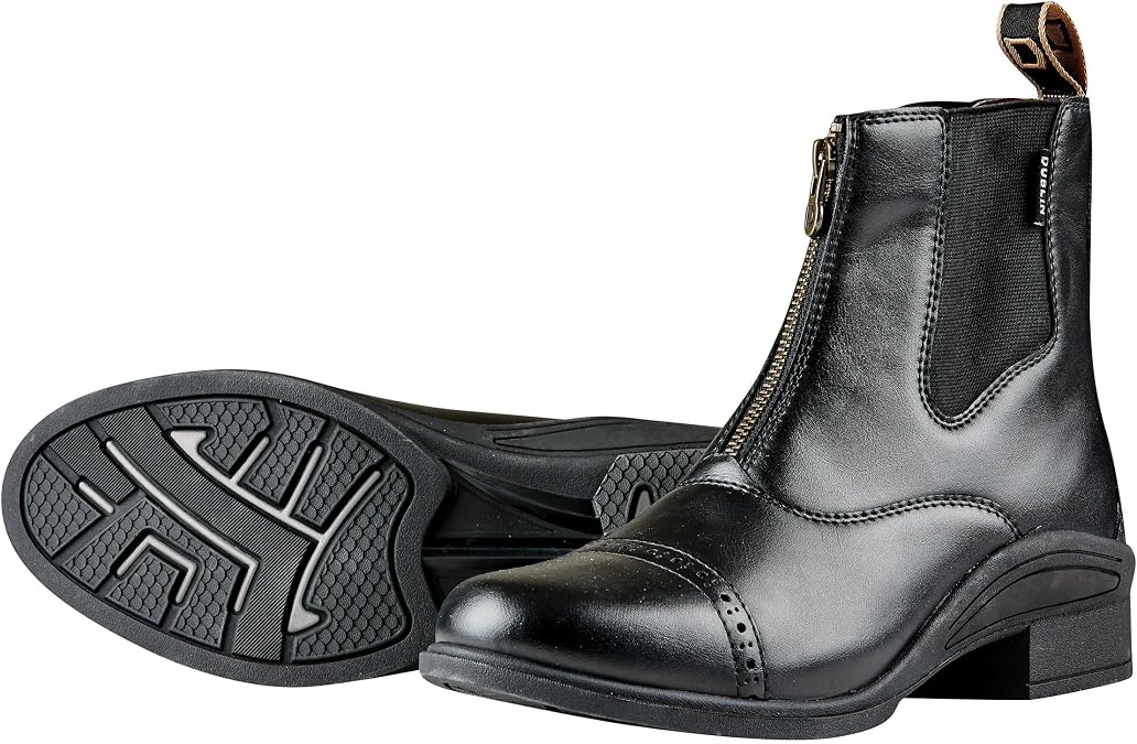 Dublin Altitude Zip Paddock Boots, Black, Ladies 11