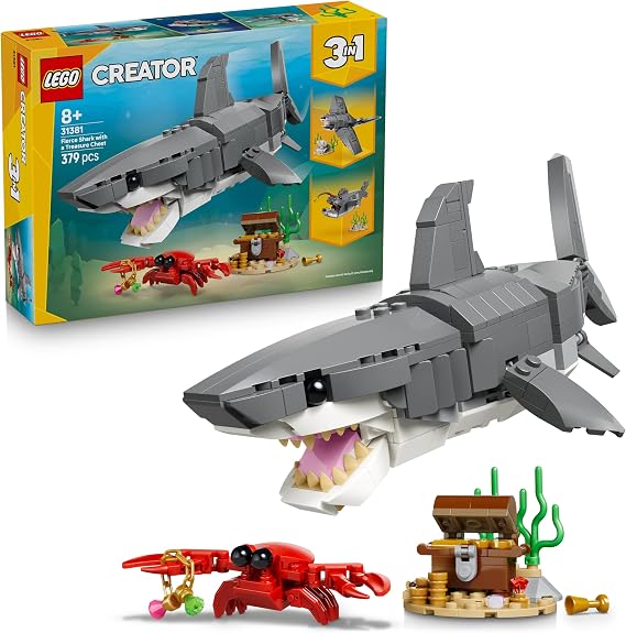 LEGO Creator Acımasız Köpek Balığı ile Hazine Sandığı 31381