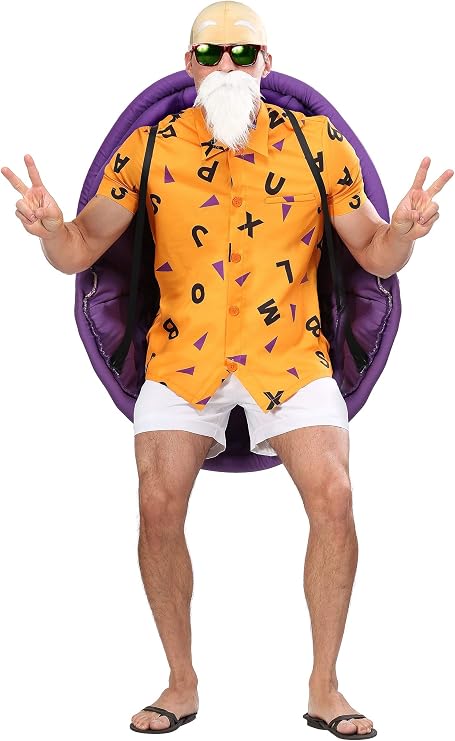 Dragon Ball Z Master Roshi Costume Adult Anime Cosplay Costumes for Men