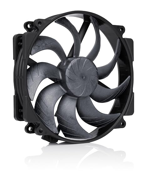 Noctua NF-A14x25r G2 PWM chromax.Black, CPU Cooler Upgrade Fan 140mm | High Airflow & Static Pressure, Low-Noise 25mm Thick Fans, for NH-D15 NH-U14S NH-C14S, Rich Accessory Kit, 1500rpm 4-Pin PWM