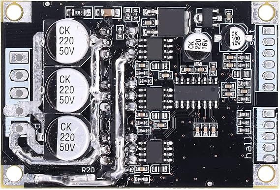 Brushless Motor Speed Controller, BLDC Driver Board 15A 500W PWM DC12V-36V, Reversible CW/CCW with Overcurrent Protection for CNC Spindle 3-Phase Hall Motor