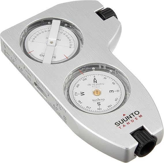SUUNTO Compass/Clinometer Tandem/360PC/360R, Global Orientation, SS020420000 One Size White