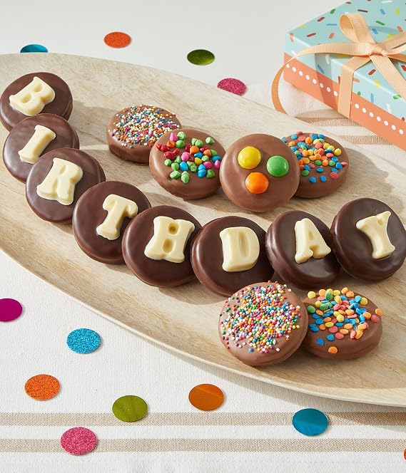 From You Flowers - Birthday Chocolate Covered Black & White Cookies