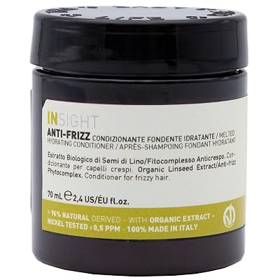 Insight Anti-Frizz Melting Hydrating Conditioner with Organic Linseed Extract & Smoothing Phytocomplex for Silky, Manageable Hair 2.37 Fl. Oz.  70 ml