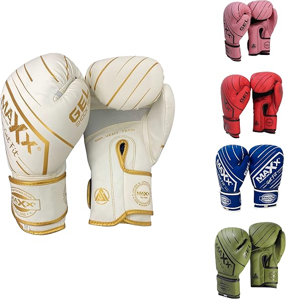 MAXX New Boxing Gloves MMA Training Fight Sparring Boxing Glove Adjustable Strap Best for Boxing Mma Training Equipment, Punching, Sparring Pads Mitts for Muay Thai, 4-16 Oz