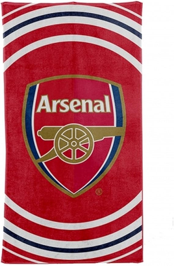 Arsenal FC Official Pulse Design Towel (One Size) (Red/White/Blue)