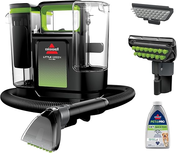 BISSELL Little Green Max Pet Portable Carpet Cleaner, 3860