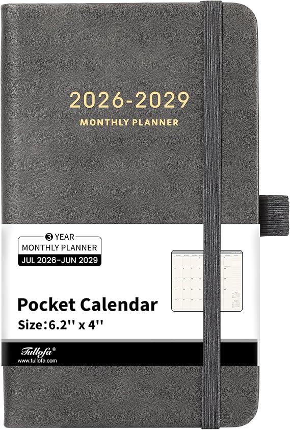 Pocket Planner 2026-2029 Monthly Planner, Jul 2026 - Jun 2029, 6.2"x4"