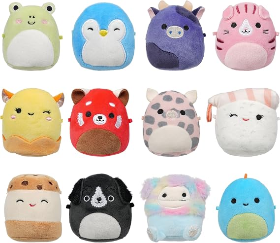 Micromallows Squishmallows Original 12-Pack – Aquitaine, Bijan, Cici, Darex, Geraldine, Ingred, Keina, Koako, Paulie, Puff, Wendy, Zozo