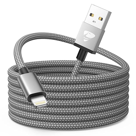 iPhone Charging Cable Lightning Cable 3M Charging Cable iPhone Cable MFi Certified iPhone Fast Charging Cable Nylon Fast USB Lightning Cable for iPhone 14 13 12 11 Pro Max Mini XS XR X 8 7 6 6s Plus 5 SE iPad