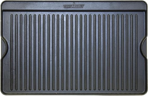 Camp Chef Cast Iron Griddle - 16 x 24, Non-Stick Grill/Griddle Sides