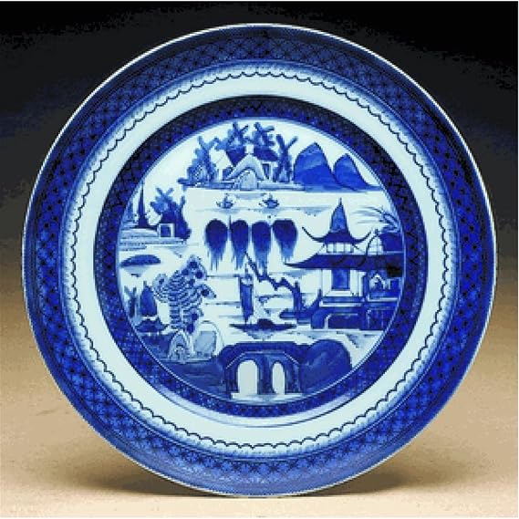 Blue Canton Dinner Plate 10" PS