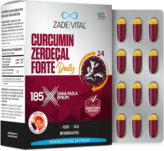 Zade Vital Curcumin Zedaçal Forte Daily 60 Kapsül