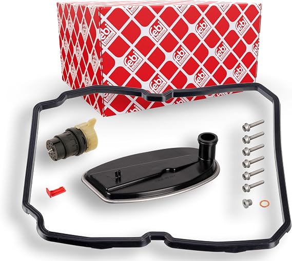 febi bilstein 100253 Transmission Oil Filter Set for automatic gearbox, with seal, o-ring and attachment screws, pack of one