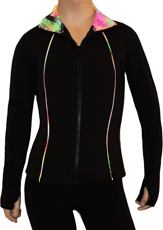 Ice Fire Poly/Spandex Venetta Fit Figure Skating Jacket