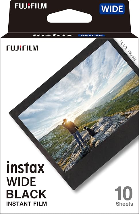 FUJIFILM Instax Wide Black Film - 10 Exposures