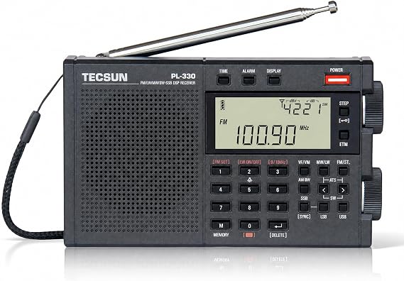 Tecsun Dijital PL330 AM/FM/LW/SW Worldband Radyo Tek Taraflı Bant Alıcısı ile