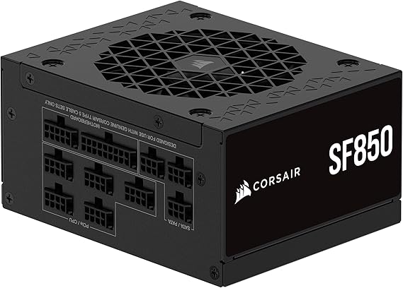 CORSAIR SF850 2024 Model ATX3.1 Compatible 850W SFX Format Full Modular PC Power Supply Unit CP-9020256-JP