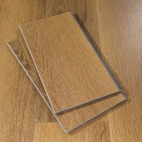 Flooret 12 Cut Sample Luxury Vinyl Plank Flooring | DIY Click Installation, 20 Mil Wear Layer, Waterproof and Scratch Resistant LVP | Kingswood Base