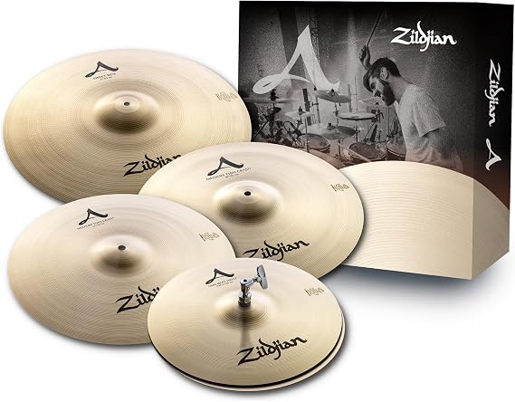 Zildjian A391 A Series Cymbal Set - 14 Inch New Beat Hi-Hat, 16 Inch Medium Thin Crash, 21 Inch Sweet Ride and 18 Inch Medium Thin Crash