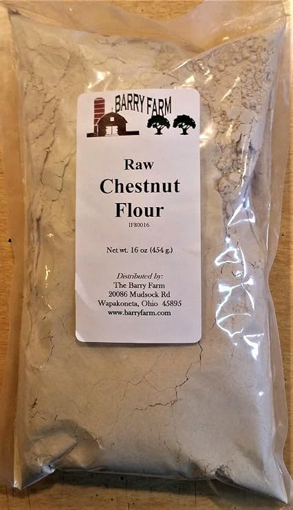 Chestnut Flour, Raw, 1 lb.