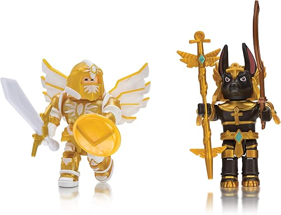 Roblox Action Collection- Anubis + Sun Slayer Two Figure Bundle [Includes 2 Exclusive Virtual Items]