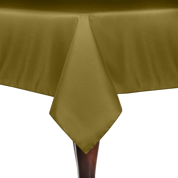 Ultimate Textile -2 Pack- 60 x 84-Inch Rectangular Polyester Linen Tablecloth, Acid Green