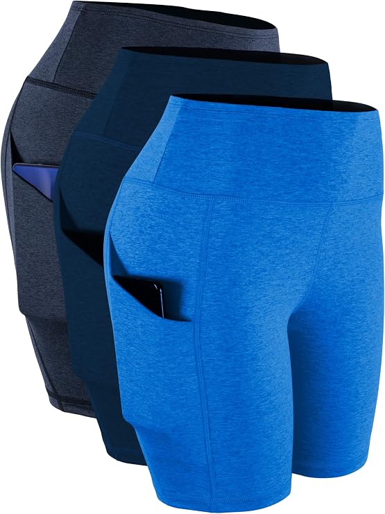 CADMUS Athleitc Shorts for Women Bike Running Shorts Two Pockets