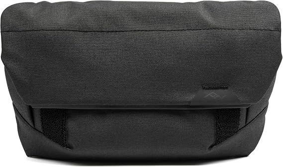 Peak Design Field Pouch V2, Black, 2-in-1 Organizer and Sling Bag, Adjustable Shoulder Strap and Integrated Belt Loops, Weatherproof Nylon Canvas, Organizer Pouch or Carry Bag for Men and Women