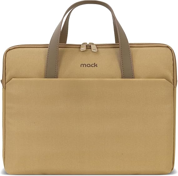 Mack MCE-1513 Nova Eco Çevre Dostu Laptop Çantası, 15.6 inç Bilgisayar Çantası, Kadın ve Erkek Notebook Çantası, YKK Fermuarlı Macbook Çantası, İş ve Evrak Çantası, Camel