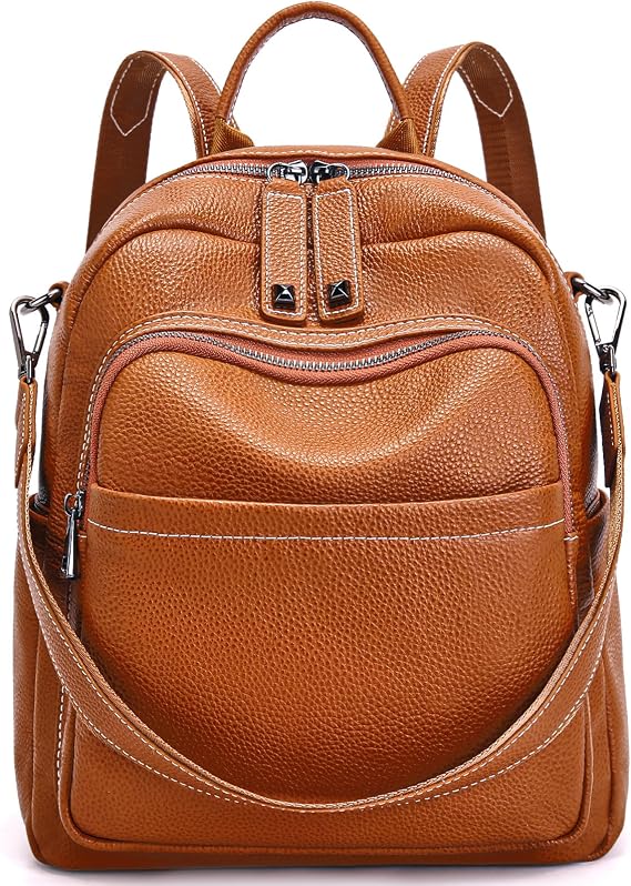BOYATU Genuine Leather Backpack Purse Women: Convertible Elegant Backpacks