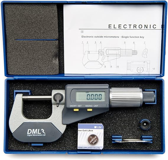 DML 0-25mm IP54 Digital Micrometer External Electronic Gauge