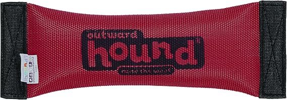 Outward Hound Firehose Tough Chew Fetch Dog Toy, Squeaks & Floats, 10"