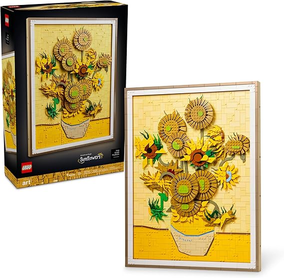 LEGO Art Vincent Van Gogh Sunflowers Building Set for Adults - Home Decor Idea - Brick Built Painting - Gift for Birthdays - 31215