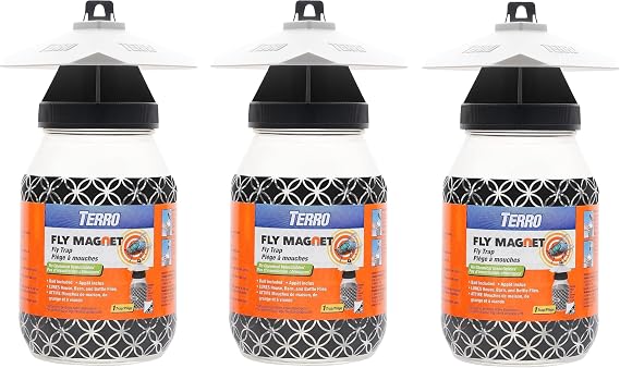 Victor M380 Fly Magnet 1-Quart Reusable Trap With Bait (3 Pack)