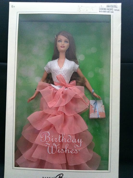 Birthday Wishes Barbie Peach Silver Label