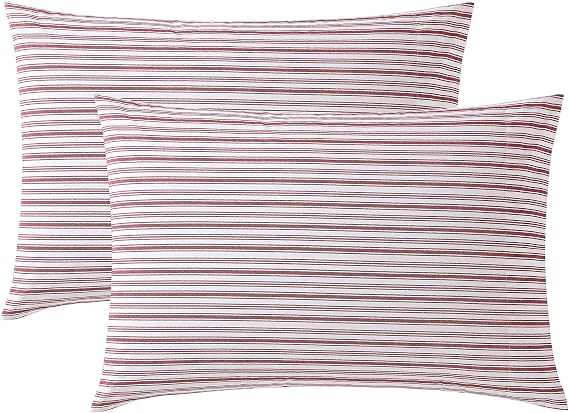 Nautica - Standard Cotton Percale Pillowcase Set, 2-Pack, 20x30