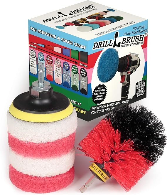 Indoor - Outdoor - Cleaning Supplies - Garden - Bathroom Accessories - Drill Brush - Grout Cleaner - Bathtub - Bath Mat - Sink - Flooring - Scrub Brush - Shower Cleaner - Shower Door - Porcelain