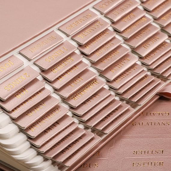 RETTACY Leather Bible Tabs, 66 Bible Tabs for Old & New Testament