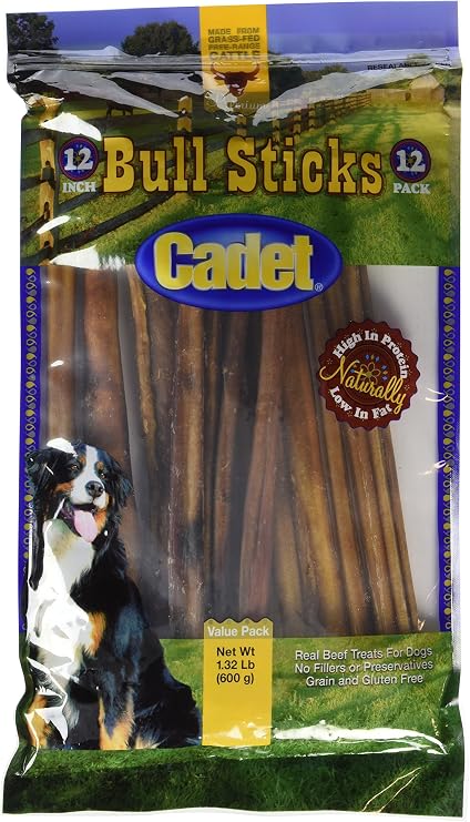 Cadet Gourmet Bull Sticks 12 Pack, 21 oz (949145)