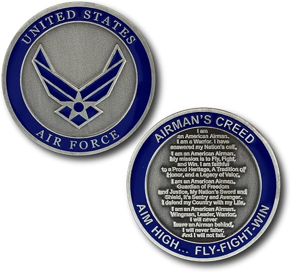 U.S. Air Force The Airman's Creed Challenge Coin