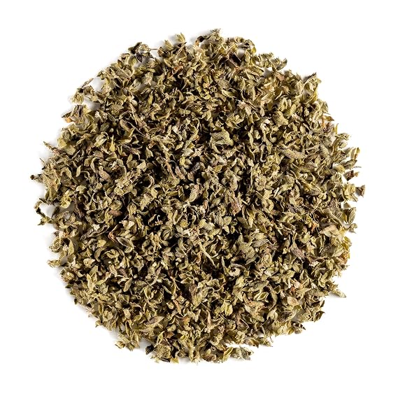 Greek Oregano Dried Whole Leaves - Pungent Earthy Mediterranean Herb Sun dried Greek oregano leaves with a bold peppery aroma perfect for pizza pasta marinades salad dressings and sauces