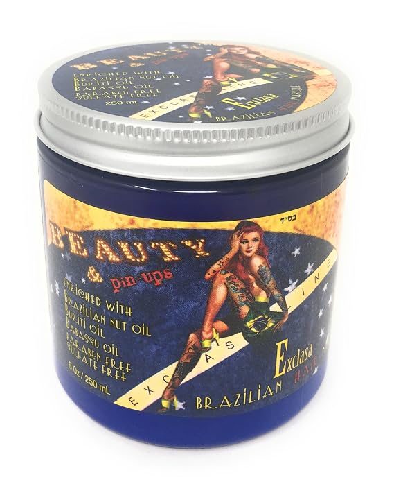 Brazilian Hair Mask Exclasa Beauty & Pin Ups Hair Masque 8 Ounce