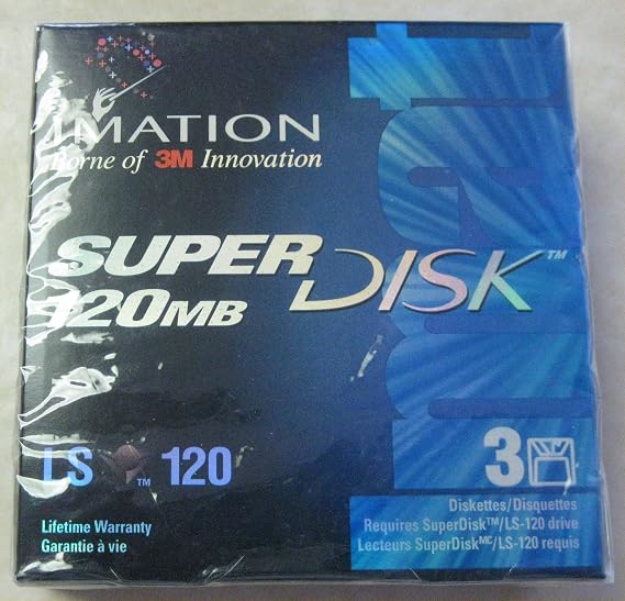 Imation SuperDisk 120MB (3-Pack) LS-120 Super Disk