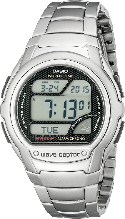 Casio Men's WV58A-1AVCR Waveceptor Black Resin Band Digital Watch