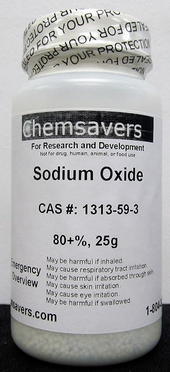 Sodium Oxide, 80+%, 25g