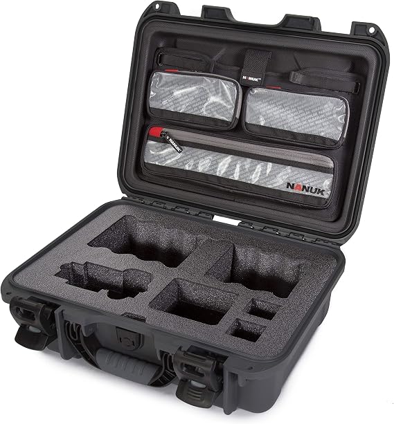 Nanuk 920 Waterproof Hard Case with Lid Organizer for Sony A7R Size Camera - Graphite (920-SON7)