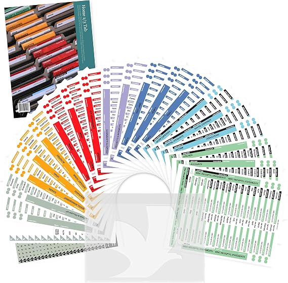 Home Filing System 1/3 Tab