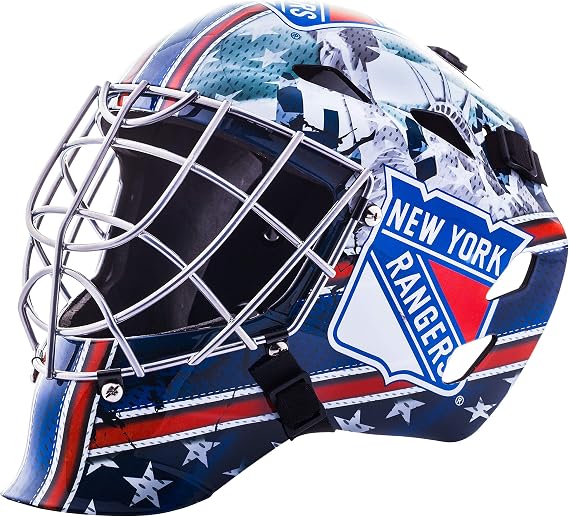 Franklin Sports Team Licensed NHL Hockey Goalie Face Mask - Goalie Mask for Kids Street Hockey - Youth NHL Team Street Hockey Masks