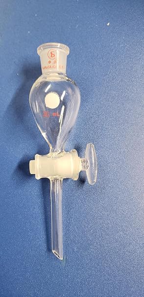 Lab Glass Separatory Separation Funnel 20ml New